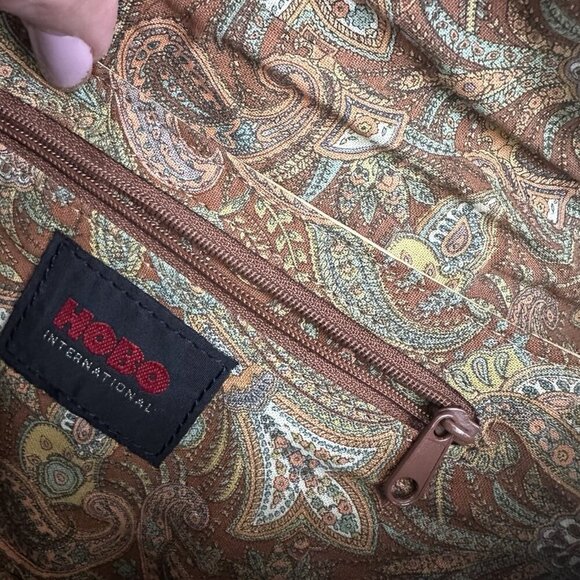 Hobo International Leather Baguette HandBag Purse 11.5x6 Light Yellow Y2K - Picture 7 of 10